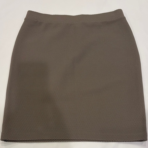 LOFT Brown Mini Pencil Skirt for Work - Picture 2 of 3